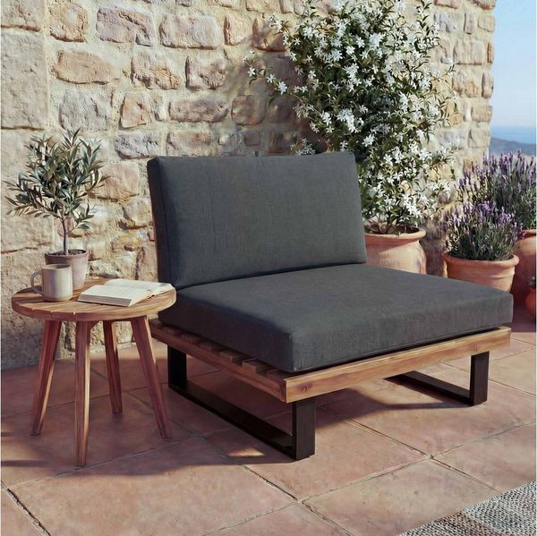 MCW Gartenlounge-Sessel MCW-H54-S, 10cm Polsterdicke, Hohe Stoffqualität 230g/m², wasserabweisender Bezug