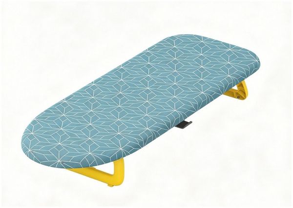 KINGRACK Bügelbrett Klappbares Tisch-Bügelbrett, kleines faltbares kompaktes Bügelbrett, Tragbar mit Bügeleisenhalter & Aufhängeseil, Maße 31 x 80 cm