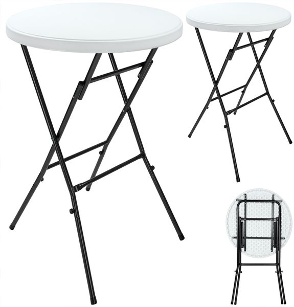 Deuba Stehtisch Bistrotisch klappbar 72 x 110cm 2er Set