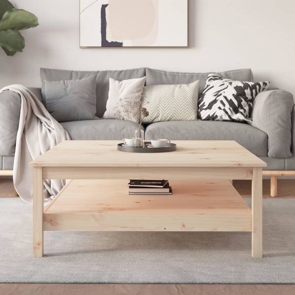 Couchtisch 100 x 100 x 40 cm Massivholz Kiefer [814294]