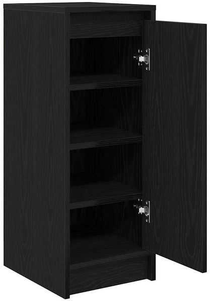vidaXL Schuhschrank Schwarz Eichen-Optik 29,5x34x76 cm Holzwerkstoff 861860 Bild 5