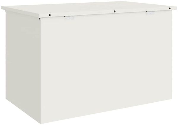 vidaXL Gartenlagerkissenbox Stahl 80 x 50,5 x 50 cm 220 Weiß 874568 Bild 8