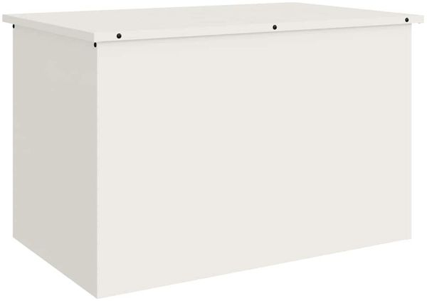 vidaXL Gartenlagerkissenbox Stahl 80 x 50,5 x 50 cm 220 Weiß 874568 Bild 2
