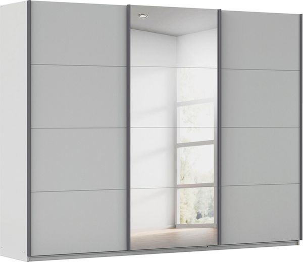 OTTO home Schwebetürenschrank Kleiderschrank Schrank Schlafzimmerschrank Garderobe AGORDO (Breiten 203/271/315/360 cm in drei Griff-Farben - NEU: Farbe SCHWARZ) Top Innenausstattung, in 4 Breiten und 2 Höhen MADE IN GERMANY
