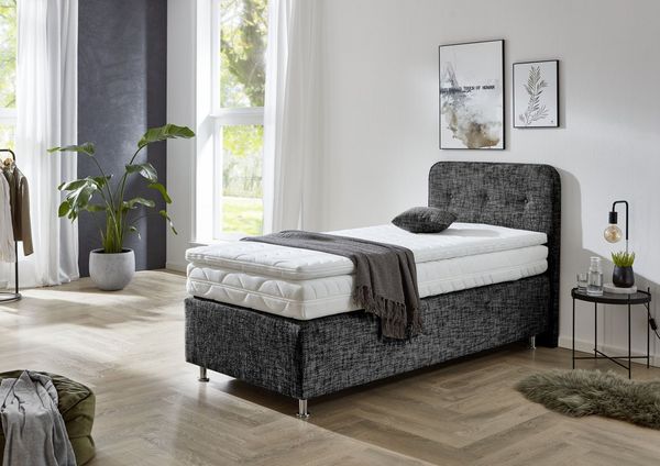 Westfalia Schlafkomfort Boxspringbett Sapporo, Inkl. Zierkissen, wählbar in H2, H3 & H4