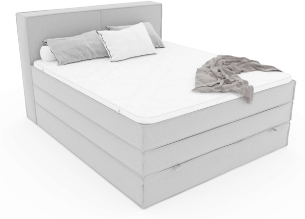 99rooms Santiago Boxspringbett Gelb Velours KRONOS 120x200 cm Taschen-Federung Bild 2