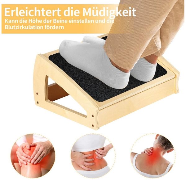 JEOBEST Tritthocker Einstufiger Hocker für Erwachsene, Verstellbarer, mit Rutschfester Gummi-Trittfläche
