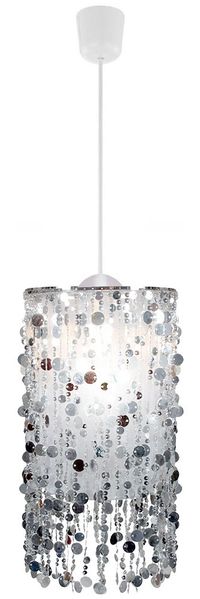 LED Hängeleuchte, silber 27 cm