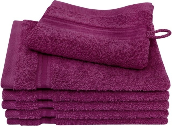 Dyckhoff Waschhandschuh Siena, (Set, 6-St), mit Bordüre Bild 4