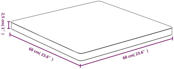 vidaXL Tischplatte 60x60x2,5 cm Bambus 352700 Bild 4