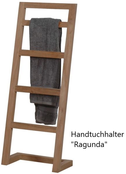 Badmöbel Set Laxa Teak Massivholz - Breite vom Unterschrank: 90 cm - Breite vom Spiegel: 90 cm - Standwaschbecken: ohne Standwaschbecken - Handtuchhalter: ohne Handtuchhalter Bild 5