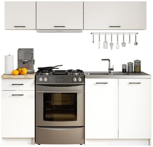 Raumhirsch Furniture Küchenzeile Elegantes Küchenmöbel Set - Perfekt für kleine Küchen - Küchenzeile, Stauraum für kleine Küchen, moderne Farben, einfache Geräteintegration
