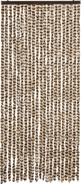vidaXL Fliegenvorhang Beige und Braun 90x200 cm Chenille 377388 Bild 3