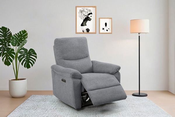 Home affaire Relaxsessel ODILON, TV-Sessel mit Relax- und Liegefunktion, Struktur-Bezug, manuelle und elektrische Funktion (mit USB A/C), Federkern-Polsterung