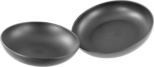 Uno Black, Servierschalen 2-tlg (mo)