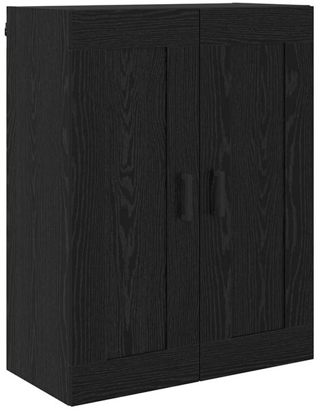 Wandschrank, Hängeschrank, Buffetschrank Schwarz Eichen-Optik 69,5 x 34 x 90 cm