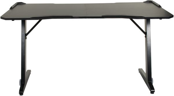 Schreibtisch >Game-Rocker< RGB LED Beleuchtung, Carbon-Optik, schwarz - 76x77x152cm (BxHxT)