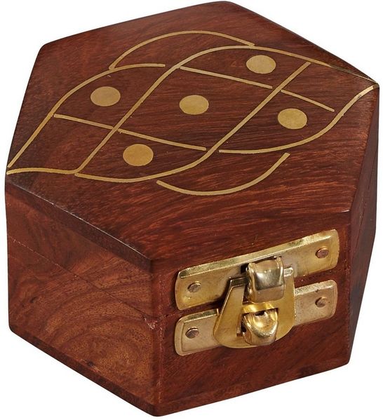 Marrakesch Orient & Mediterran Interior Schmuckkasten Orientalische Box Aufbewahrungsbox Delya (1 St), Handarbeit