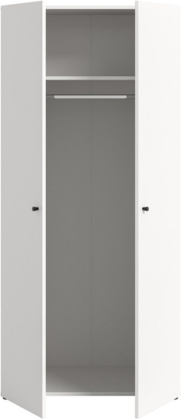 Home affaire Kleiderschrank BILLINGS, TOPSELLER!, Schlafzimmerschrank, Schrank, Garderobenschrank (OTTO BESTSELLER, Garderobe & Schlafzimmer) Breite 80cm, weiß, 2-türig, inkl. 1 Kleiderstange und 1 Ablageboden Bild 3