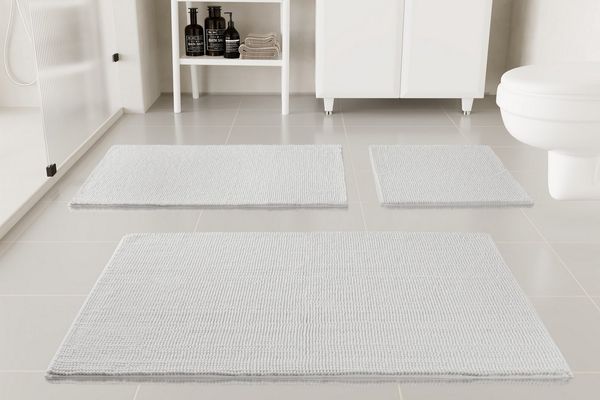 OTTO home Badematte Kaelan, weicher Chenille, Höhe 14 mm, rutschhemmend beschichtet, fußbodenheizungsgeeignet, Polyester, rechteckig, Badvorleger, Badteppich weiches Chenille, pastellfarben, Badezimmer