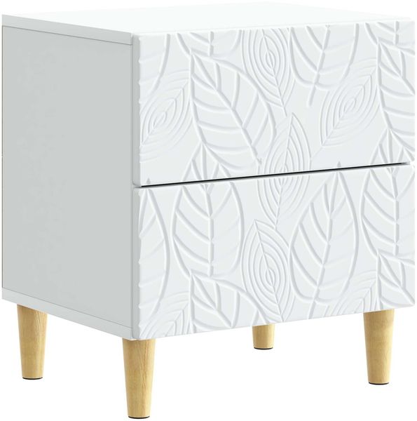 vidaXL Nachttisch Weiß 43 x 34,5 x 48 cm Holzwerkstoff 894985