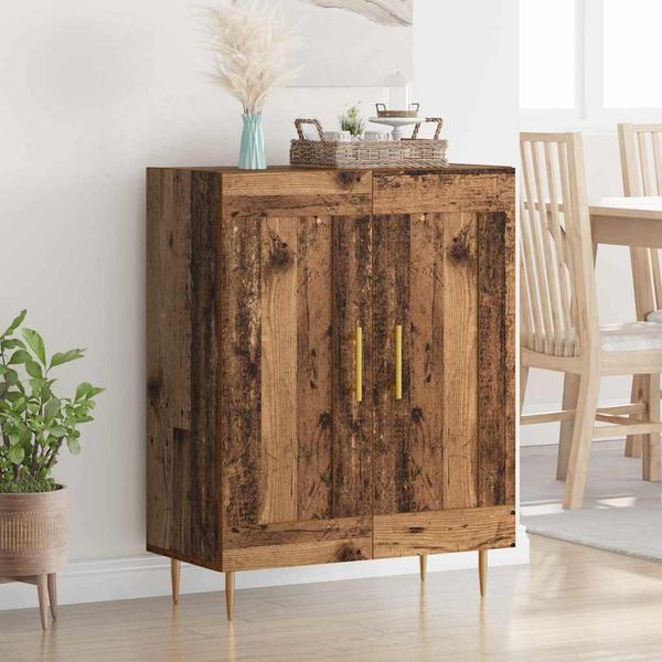 vidaXL Sideboard Altholz 69,5 x 34 x 90 cm Verbundholz und Eisen 881594