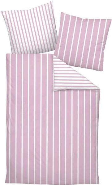 Janine Wendebettwäsche modernclassic 39028-28, Mako-Satin, mit Reißverschluss