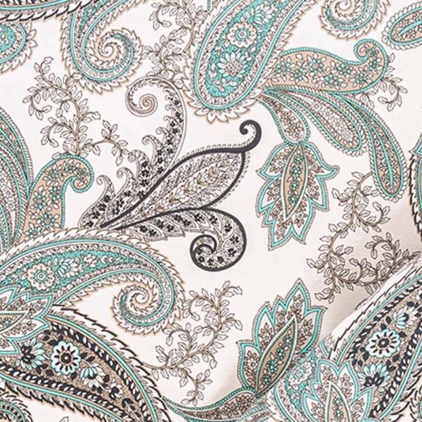 Estella Mako Jersey Bettwäsche 135x200 Amadeus mint Paisley ecru 6955-520 Bild 3