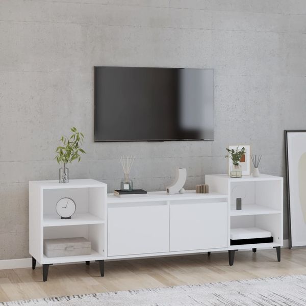 vidaXL TV-Schrank Weiß 160 x 35 x 55 cm Holzwerkstoff [821196]