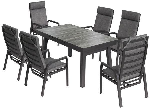 Darwin 1 Gartenmöbel Set, Aluminium, für 6 Personen