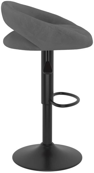 vidaXL Barhocker 2 Stk. Dunkelgrau Samt 333270 Bild 5