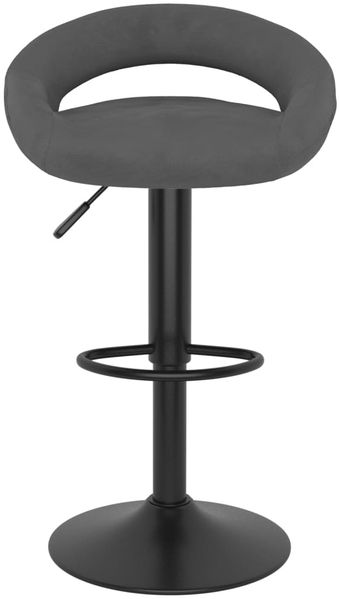 vidaXL Barhocker 2 Stk. Dunkelgrau Samt 333270 Bild 4