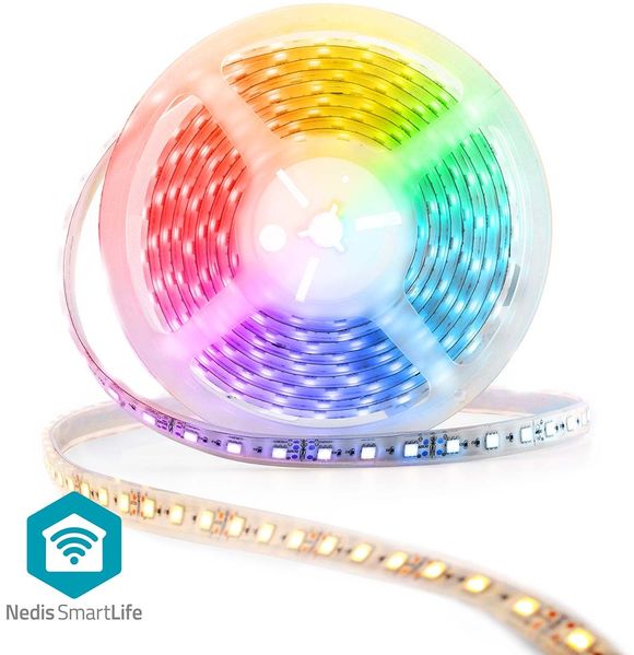 SmartLife LED-Streifen | Wi-Fi | Kaltweiss / RGB / Warmweiss | SMD | 5.00 m | IP21 | 2700 - 6500 K | 960 lm | Android™ / IOS