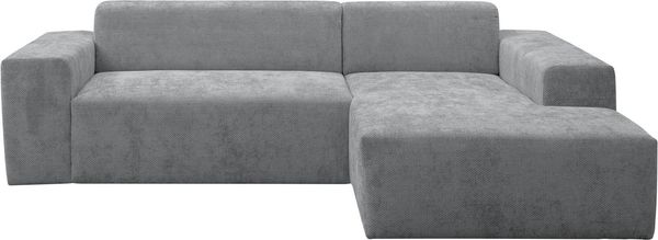 WERK2 Ecksofa Zeus-L modern & zeitlos, Breite 253 cm, bequemes Sofa, Curvy Trend Ecksofa mit urbaner Optik