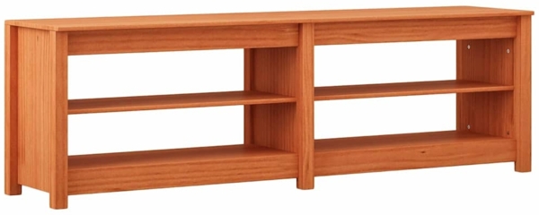 vidaXL Schuhbank mit Regal mit Speicher Wachsbraun 160 x 36,5 x 50 cm 869979