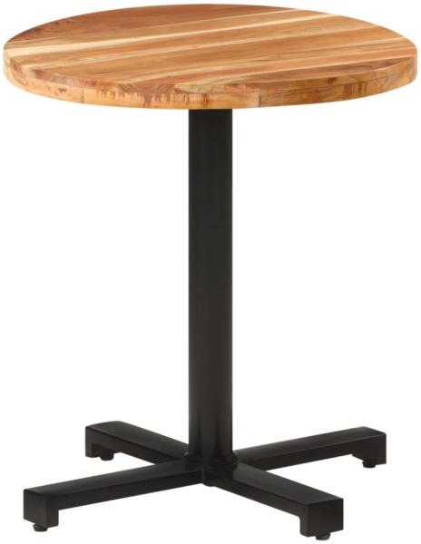 vidaXL Bistrotisch Rund Ø70x75 cm Akazie Massivholz 320279