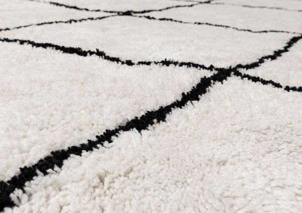 Teppich 240x170 natur/schwarz KAFET