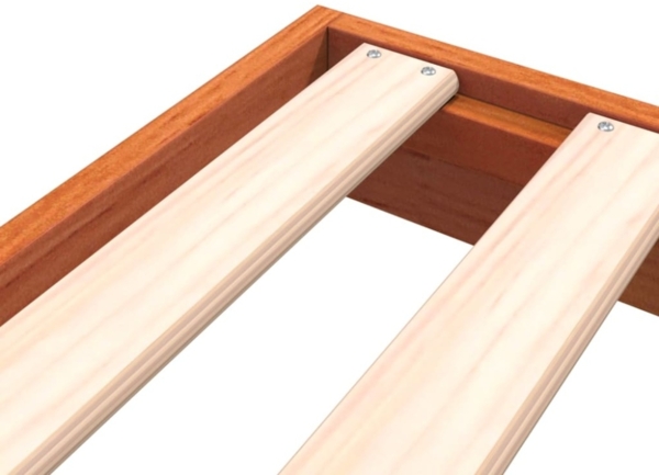 vidaXL Massivholzbett Wachsbraun 150x200 cm Kiefer 847149 Bild 6