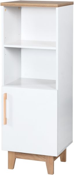 roba Standregal 'Finn' - Holzregal für Kinderzimmer - Soft Close-Technik - Weiß / Goldeiche