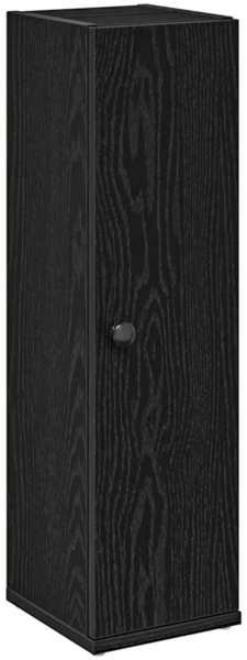 vidaXL Badezimmerschrank mit Rollenhalter Schwarz 20,5x22x72 cm 858516