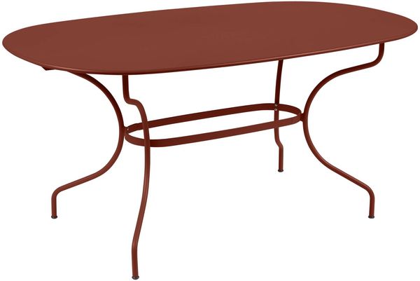 Opéra+ Ovaler Tisch 160 x 90 cm Outdoor Ockerrot