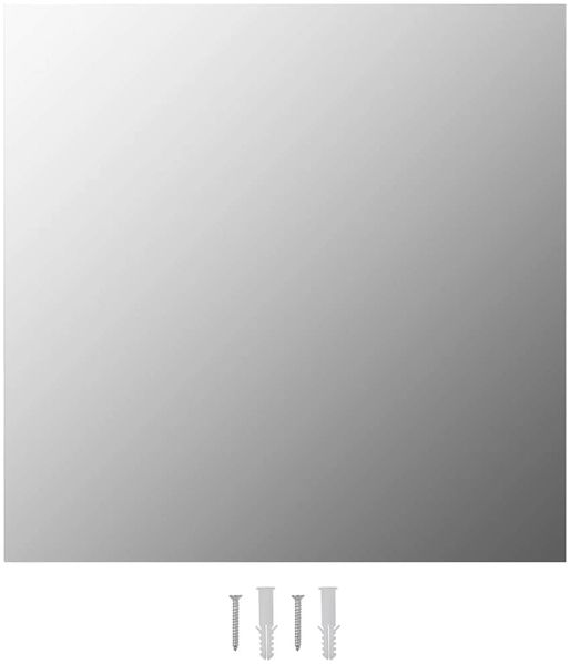 Wandspiegel, Badspiegel 50 x 50 cm Quadratisch Glas de6869