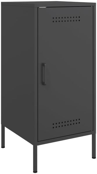 2 Stk. Sideboards, Kommoden Schwarz 36x39x79 cm Stahl j3555p Bild 6