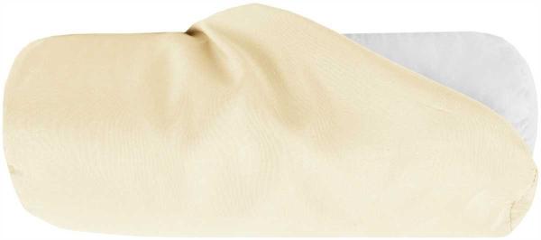 Bestlivings Bezug für Nackenrolle 10x25cm ( BxL ) Bezug in Beige, in vielen Farben
