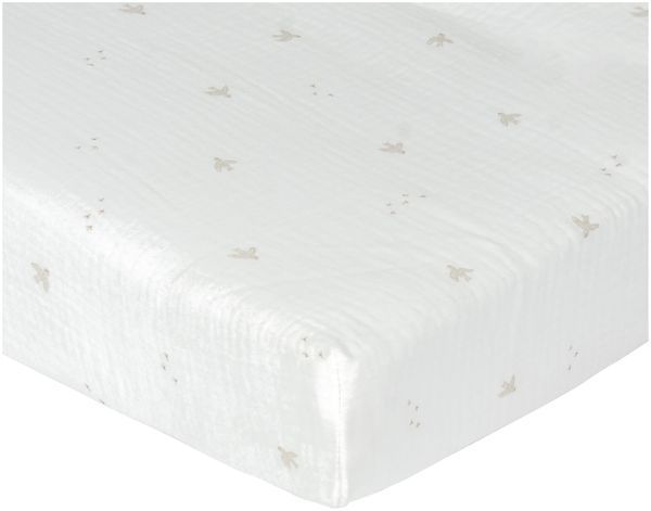 Nanami Bird Spannbettlaken - 60 x 110/120 cm - Off