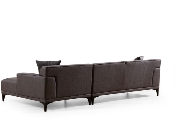 Ecksofa, 'Petra', 77 x 145 x 250, Anthrazit Bild 7