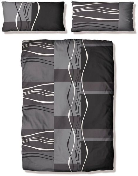 my home Bettwäsche Kelian, Polycotton recycelt, 2 teilig, in verschiedenen Qualitäten, gemusterte Bettwäsche