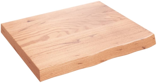 vidaXL Wandregal Hellbraun 60x50x(2-6) cm Massivholz Eiche Behandelt 363652