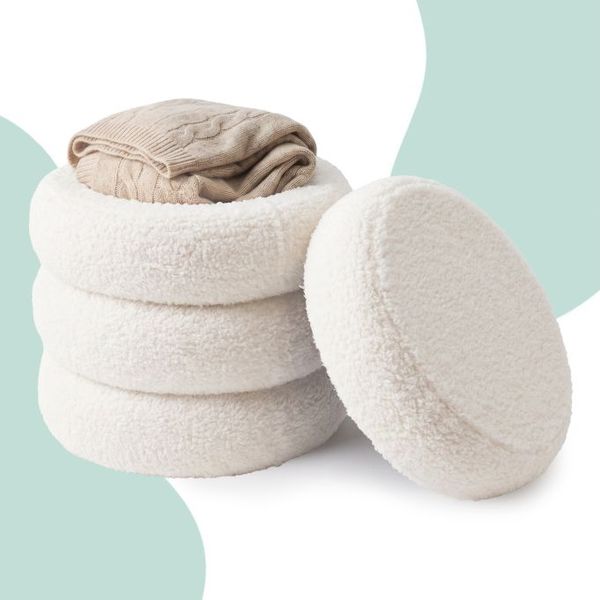 Relaxdays Teddyfell Hocker