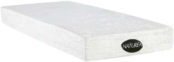 Vente-unique - Relax-Matratze - 70 x 190 cm - Memory Schaum - Bambusbezug - 1 Zone - Härtegrad 3 - Stärke 20 cm - PARURE von NATUREA